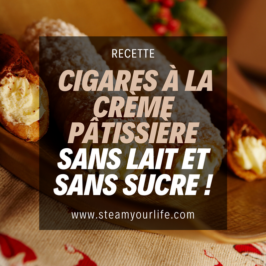 Recette d'excellents cigares à la crème pâtissière sans lait et sans sucre !