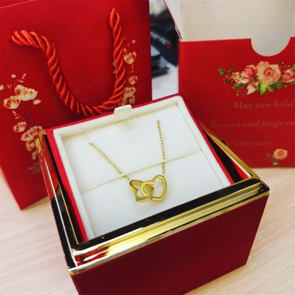 Coffret Rose-Éternelle : Rotatif & Bijou Personnalisable