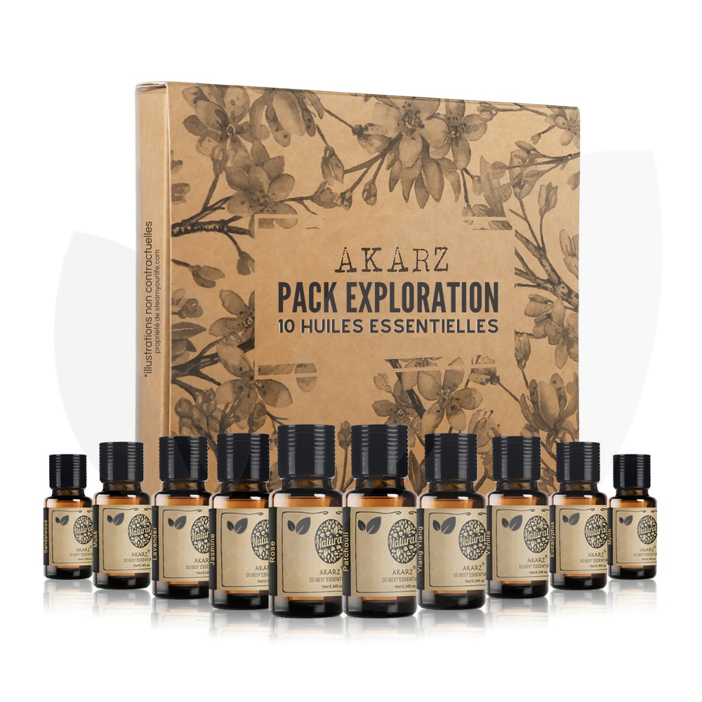 Pack Exploration 10 Huiles Essentielles 10ml AKARZ